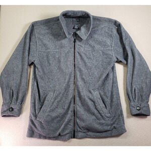 Outdoor Exchange Jacket Mens Medium M Gray Polyester Pockets Lined Full Zip